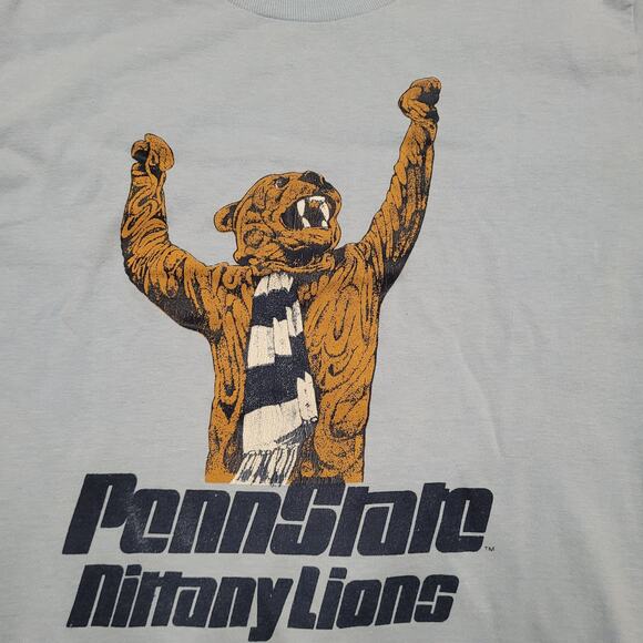VTG 70s Penn State T-Shirt Mens XS Slim Fit Single Stitch USA Made Shrunken Fit - Picture 2 of 4